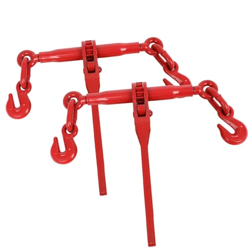 Fahkns 167660-63 2 Pack Chain Binder, 5/16 To 3/8 Inch Chain Binder, Ratchet Binder With 5400Lbs Safe Working Load And 19000Lbs Breaking Strength cover
