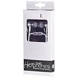 Subjekt HPM-21K HerPhones Petite Earphones with Microphone Designed for Small Ears - Wired Headsets - Retail Packaging - Black