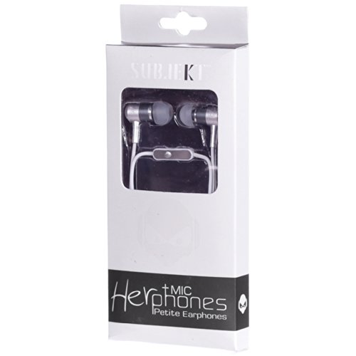 Subjekt HerPhones Petite Earphones + Mic - Black