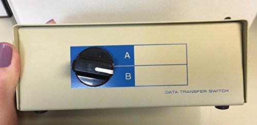 CablesOnline 2-Way A/B DB25 Parallel Printer Rotary Switch Box, Metal (SB-001)