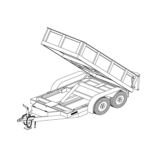 10HD - 5' x 10' Tandem Axle 7K Dump Trailer DIY Master Plan - 28 How-to Steps w/Blueprint - Engineer Approved