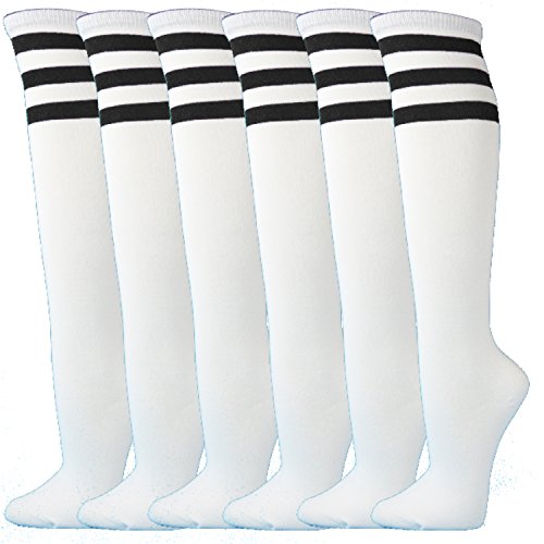 Image of SocksKnee Women Multi-Pack Colorful Variety Design Assorted Activewear Knee-High Stocking Socks, 9-11
