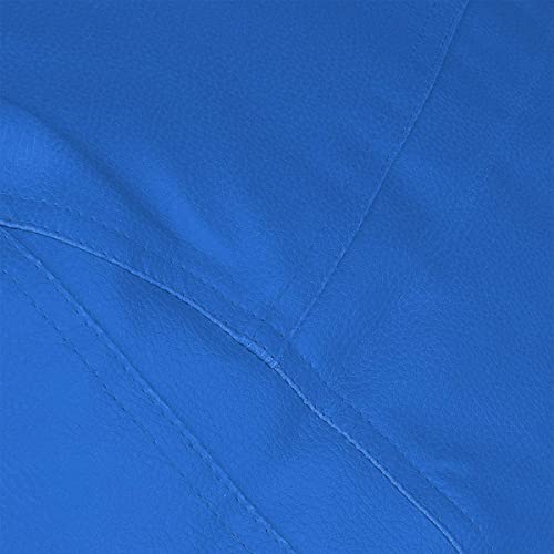 Image of Casa Copenhagen Premium Leather Bean Bag Chair, Filled with Beans | Capacity: Upto 7 Ft Height, 200 KG Weight | 4XL | Royal Blue