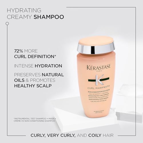 Image of Kerastase Curl Manifesto Shampoo for Curly, Wavy Hair 250ml | Sulfate-Free Shampoo for Curly & Wavy Hair | Infused with Manuka Honey, Glycerin and Ceramides