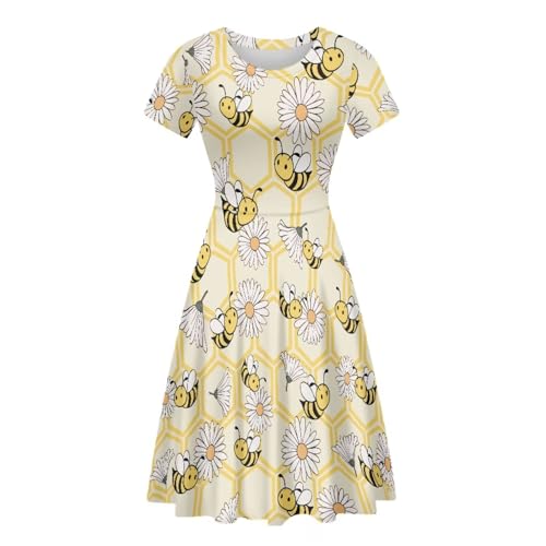 Image of Forchrinse Native Aztec Style Black White Geometric Women's Midi Dress Casual Long Dress Round Neck Swing Dress