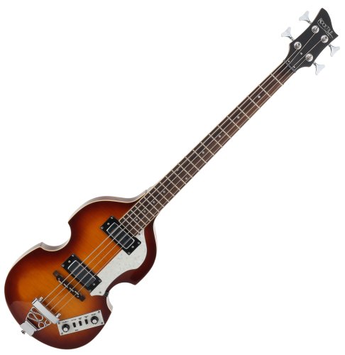 Rocktile VB-1 “Sir Paul” Vintage Beatbass - Violinbass - Bassgitarre - Hollowbody - 2 Humbucker - Sunburst