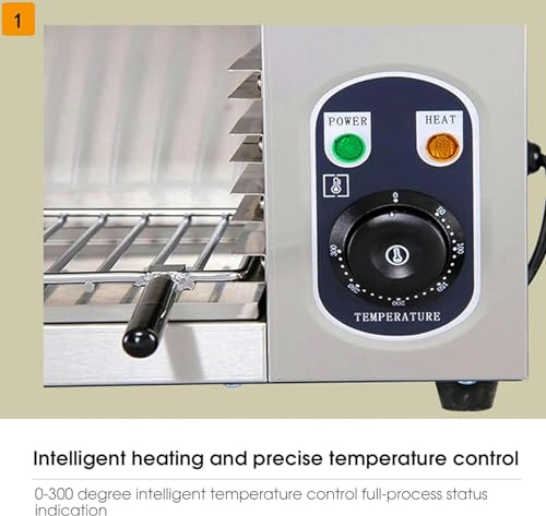 BTURYT 2000 W Commercial Convection Oven, Electric Convection Toaster, Single -Layer Professional Electric Baking Oven - Image 3