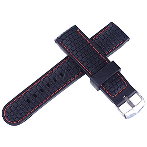 Preisvergleich Produktbild GFPR 22mm Uhrenarmbänder, Silikon Uhrenarmband, Uhrenzubehör, Wasserdicht und atmungsaktiv