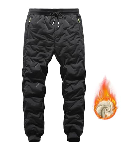 Boys Warm Snow Pants Sherpa Lined Sweatpants Winter Thicken Fleece Pants Outdoor Jogger Pants2
