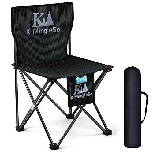 K-Mingleso Upgraded Camping Chair With Front And Large Back Pocket, Ultralight Portable Folding Chair For Fishing, Bbq, Beach, Travel, Picnic, Backpacking, Lawn Chairs, Hold Up To 330Lbs #TOP11