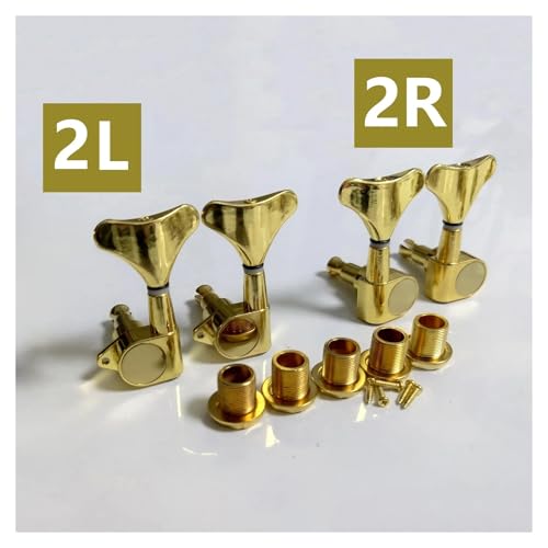 Pernos de Afinación Eléctricos para Bajo Dorados 2L 2R miniatura 2