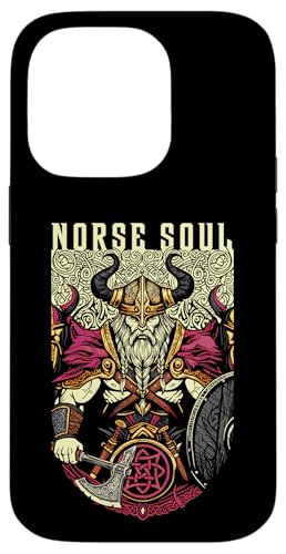 Viking Warrior Norse Soul Be[W kV[h X}zP[X iPhone 14 Pro p
