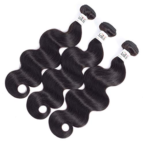 Anknia Mink Body Wave Brazilian Hair 3 Bundles Deals 8A 100% Unprocessed Natural Black Color Good Cheap Remy Brazilian Virgin Hair Bundles Weave Wet And Wavy Human Hair Extensions 16 18 20 Inches