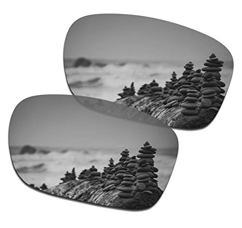 Image of Men's Silver Titanium Replacement Lenses for Oakley Holbrook Mix OO9384 Sunglass