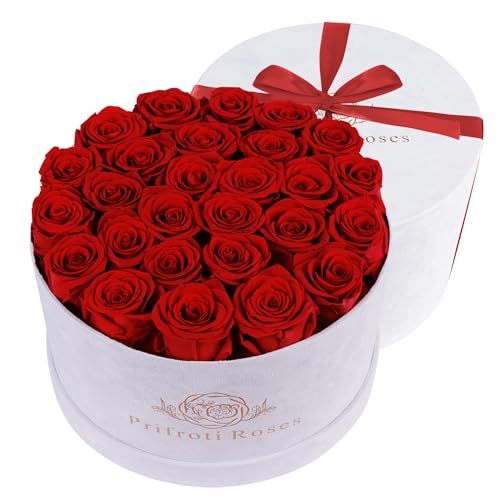 image for Prifroti 27 Flowers in a Luxury Suede Box, Birthday Gifts for Women, P