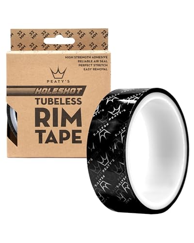 Peaty's Nastro Tubeless MTB per Cerchioni - 32 mm Fasce Antiforatura con Adesivo Avanzato e Pellicola Doppio Strato, Compatibile con Ruote Strada e MTB - Rotolo da 10 Metri