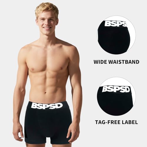 Men's Boxer Briefs 1-Pack, No Side Seam One Piece Underwear with 3D U Pouch Support, Quick-Dry, Breathable3