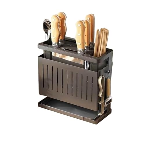 @\Ǌ|Lb`iCt Ra Chopsti z_[ [ elf ƒp [eBeBX^hI[KiCU[(Black knife holder with 4 hooks)