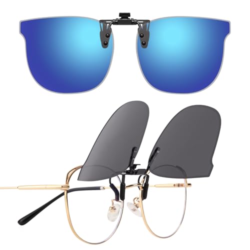 LUFF Clip-On Gafas de sol polarizadas Cat-Eye para hombres y mujeres,UV400, Antirreflejo HD | Conducción segura, Ciclismo