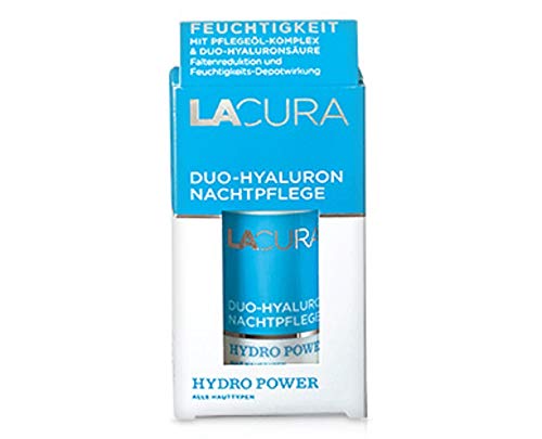 Preisvergleich Produktbild LACURA Duo Hyaluron Nachtpflege, reichhaltige Pflege mit Feuchtigkeitsspeicher 50 ml