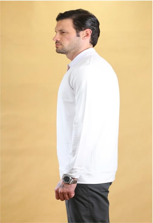 Men's Polo Shirts by Bright Moon - Lightweight 70% Cotton Stretch Fabric, Moisture-Wicking Short Sleeve Polo Shirt - Image 2