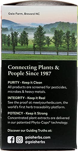 Gaia Herbs Bacopa - Brain And Cognitive Support Herbal Supplement - Made With Bacopa (Bacopa Monnieri) To Help Support A Thriving Mind - 60 Vegan Liquid Phyto-Capsules (Up To 60-Day Supply) #TOP5