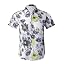 Floral White Black Yellow