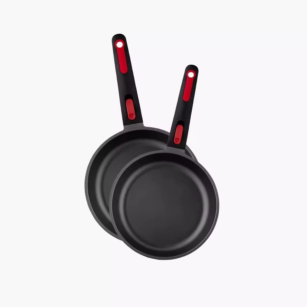 MONIX In-Out | Set 2 padelle 20-24 cm, alluminio, full induction, senza PFOA, antiaderente, adatta a tutti i tipi di piani cottura anche induzione