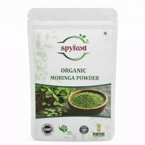 Image of Organic Moringa Powder 200 grams - From Pure Drumstick Leaves, Natural Energy Booster, Supports Stamina & Vitality, Rich in Vitamins & Minerals Superfood