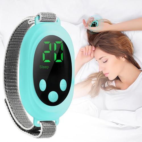 Sleep Aid Device, BOYUNSHI Calm Palm Device with Velcro Adjustable Strap, Portable USB Charging Microcurrent Holding Sleep Instrument for Adults Relieve Anxiety and Stress