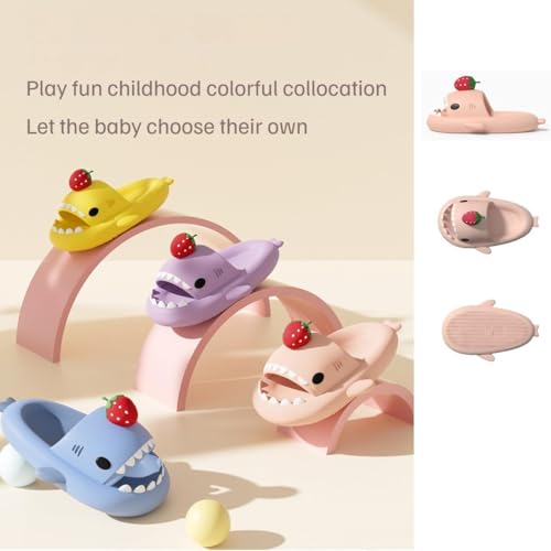 Strawberry Shark Slides,Sharky Slippers Children's Flip-Flops,summer non-slip slippers for Boys And Girls4