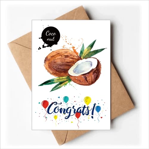 Cartes de mariage thématiques noix de coco pour une réception tropicale et chic