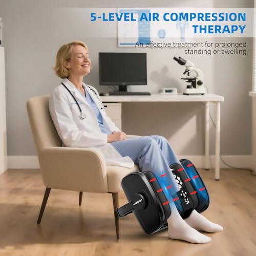 Image of CARESKYpro HSA Store FSA Eligible Foot Massager with Heat, 3 Heating Therapy 5 Intensity, Deep Kneading Rolling for Calf-Feet-Arm Circulation, Plantar Fasciitis and Pain Relief