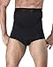 GODGETS Homme Culotte Sculptante Lingerie Gainante sous Vêtements Homme Boxer Amincissant Ventre Plat Taille Haute Noir XL