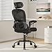 Office Chair Ergonomic Desk Chair, 330LBS Capacity, High Back Computer Chair with Lumbar Support, Flip-up Armrests Swivel Task Chairs for Long Hours Work