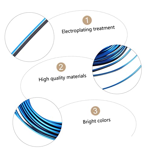 CIYODO 1 Conjunto De Linha De Adesivo De Carro Raspador M Tira Guarnição Azul D Automóvel Enfeitar A