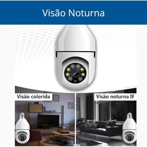 Câmera de Segurança Ip Wifi Yoosee 1080p Full HD Espiã a Prova D'água Infravermelho Lâmpada Hd Visã