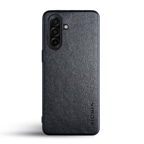 Coque pour Samsung Galaxy A17 5G etui cuir noir usage quotidien