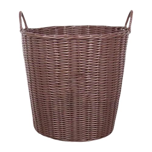 MERIGLARE Rattan Imitation Basket, Laundry Basket, Multi-purpose Handicraft Basket Made of Woven for Playroom, Children's Room, Living Room, Multi, S