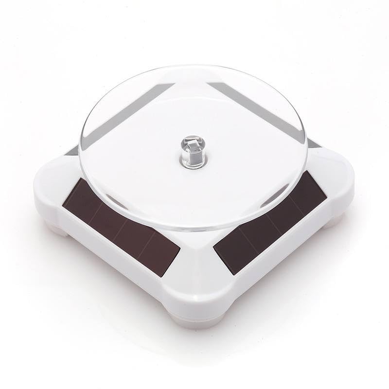 New 360° Rotating Solar Display Stand Smart Turntable Displaying ABS Plastic Body Solar Powered for Video Photography Jewelry Ring Bracelet Mobile Phone Watch Display Stand (B0CTXJ7QRQ) Amazon Price History, Amazon Price Tracker