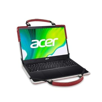 Capa para laptop ASUS Zenbook Pro 14 Duo OLED UX8402 UX8402ZA-DB76T com bolsa portátil com alça de bolsa, vermelha