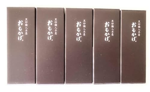 【とらや】小型羊羹 おもかげ(黒砂糖羊羹)×5本 紙袋付(箱なし)サイズ 7.9×2.8×2.0p 重さ50g