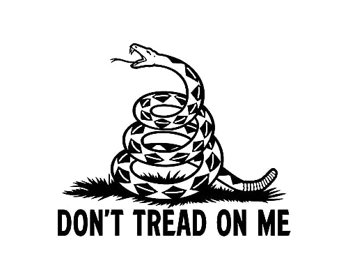 Autocollants en vinyle US Don't Tread on Me noir haute résistance auto PC