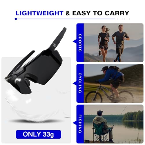 kimorn Polarized Sports Sunglasses for Men, Warp Around Goggles Sun Glasses with UV400 Protection for Driving Fishing4