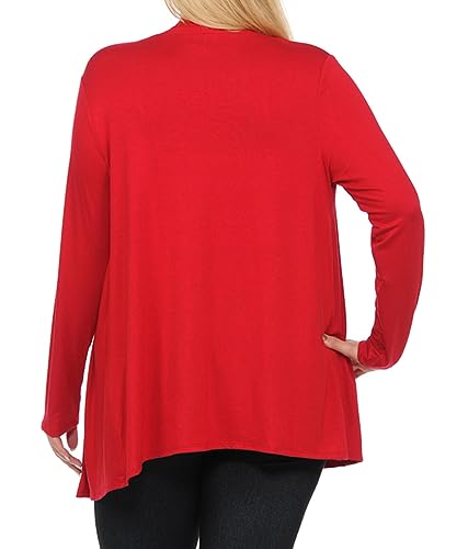 Image of Pastel by Vivienne Women's Long Sleeve Jersey Plus Size Cardigan