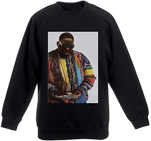 Actual Fact Biggie Supreme Colore Soldi Notorious Big Nero Felpa :  Amazon.it: Abbigliamento