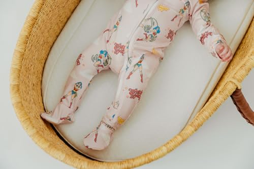 Image of Copper Pearl Baby Zip-Up Footie Pajamas - Soft Stretchy Sleep and Play Footies for Boys and Girls