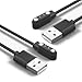 Xininyia [2-Pack] Smart Watch Magnetic USB Charging Cable Compatible with Fempoin P99, Motast P99, Jugeman P99, Togala P99 Smart Watch Charger (Black&Black)