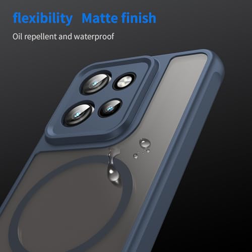 Image of Compatible with Motorola ThinkPhone 25 Case Cover,Compatible with MagSafe,Anti-Fall,Compatible with Motorola Edge 60 Neo XT2509-1 Cell Protective Phone Case Blue