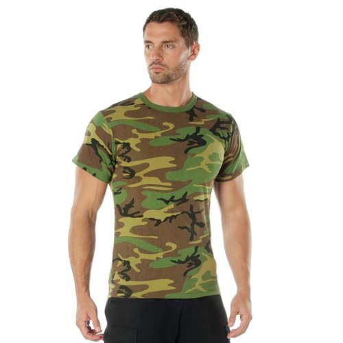Rothco Camo T-Shirt – Rugged Short Sleeve Crew Neck...